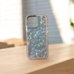 Pembe Taşlı Hologramlı İphone 16 Pro Max Kılıf