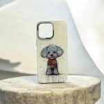 Dog Figür Taşlı İphone 14 Pro Max Kılıf