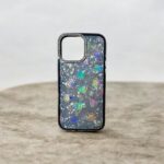 Siyah Taşlı Hologramlı İphone 16 Pro Max Kılıf