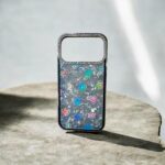 Siyah Taşlı Hologramlı İphone 17 Pro Max Kılıf