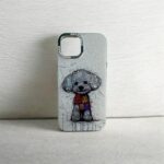 Dog Figür Taşlı İphone 15 Kılıf