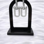 Silver Taşlı Küpe