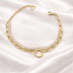 Aurora Gold Taşlı Bileklik