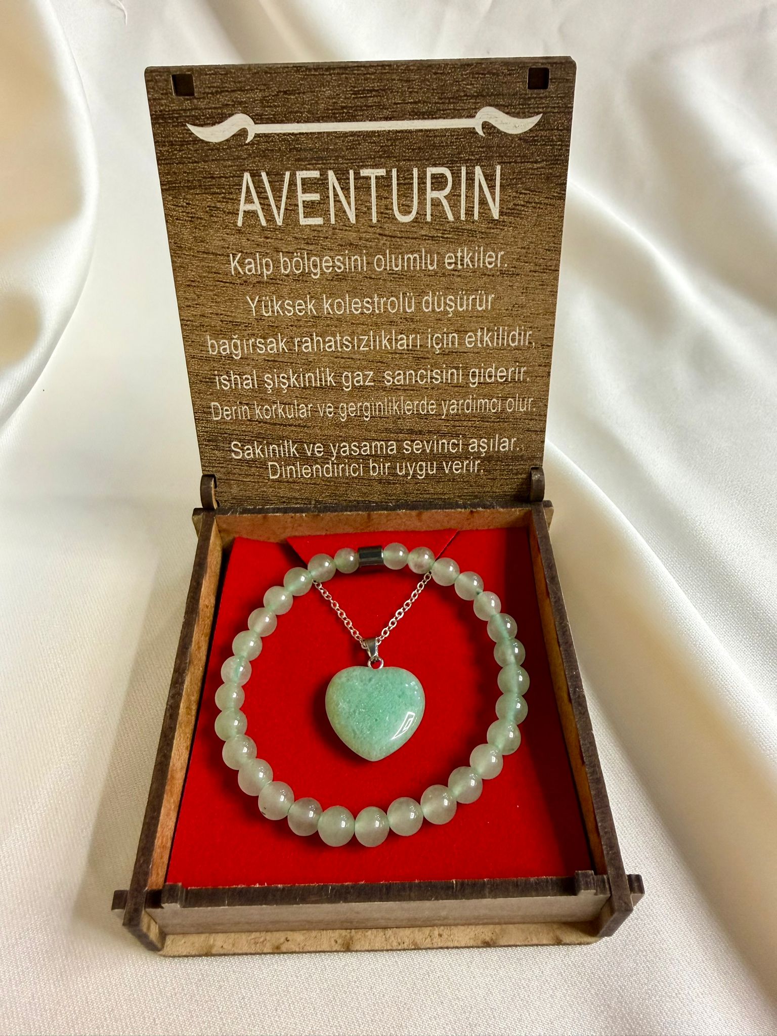 aventurın Aventurın Taş Kolye & Bileklik Seti - Görsel 1