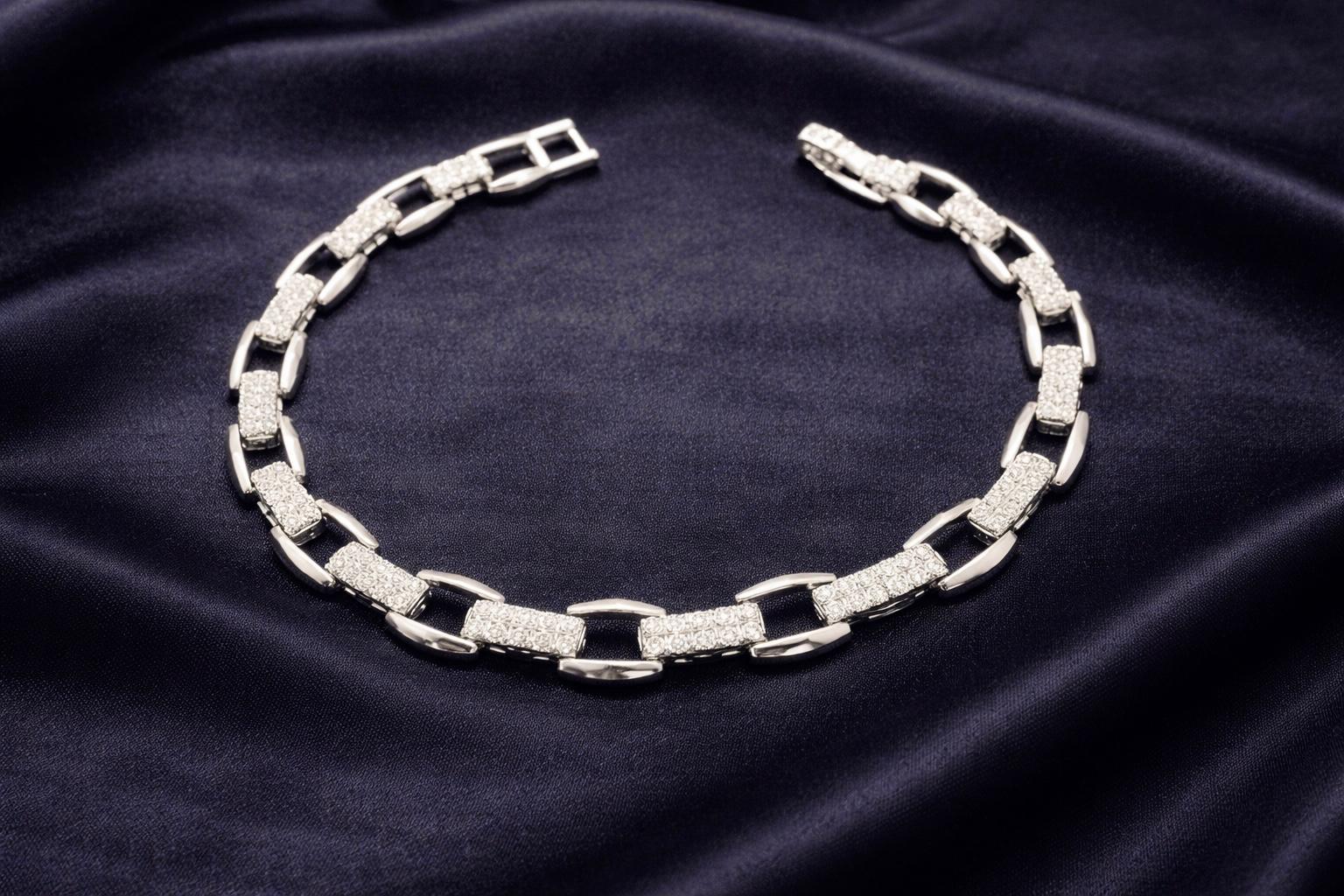 luxe 1 Luxe Silver Taş Detay Bileklik - Görsel 1
