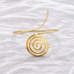 Gold Oval Detaylı Pazı Bileklik
